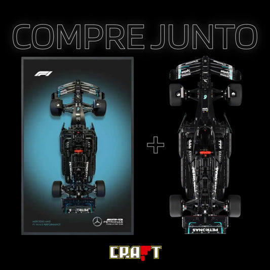 Compre Junto! Mercedes AMG W14 F1 + Quadro de Acrílico
